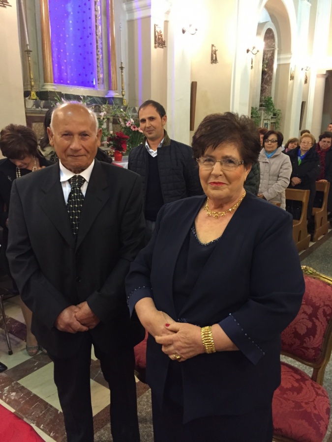 Raddusa: Francesco e Maria celebrano il 50° anniversario del loro matrimonio